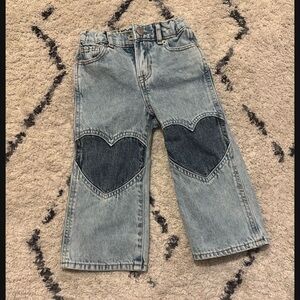 GAP Kids Blue Heart Patch Jeans